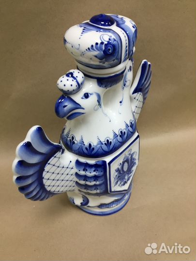 Гжель штоф плотва, герб РФ