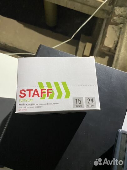 Клей карандаш Staff 15гр 6 коробок