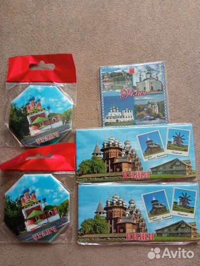 Магнитики на холодильник,новые