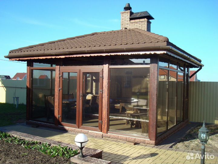 Остекление беседки