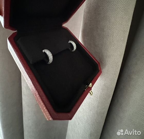 Серьги платина/бриллианты