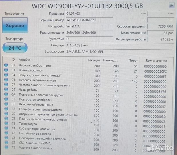 Жесткий диск 3 тб wd