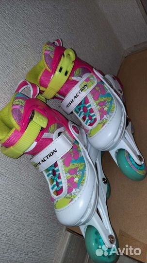 Роликовые коньки детские раздвижные