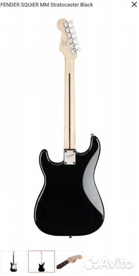 Электрогитара fender squier mm stratocaster