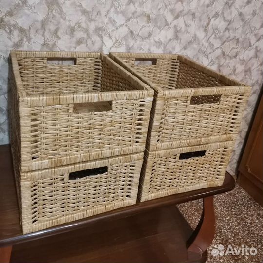 Корзины плетёные для хранения
