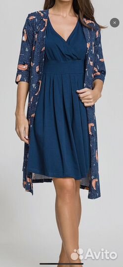 Комплект халат и сорочка в роддом