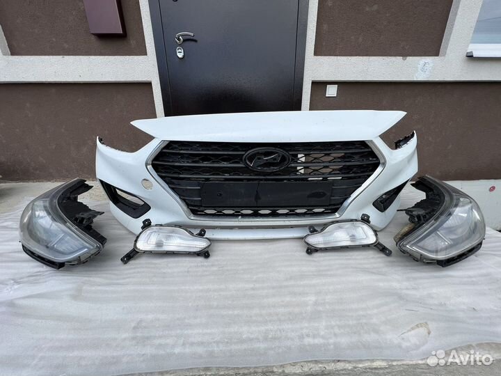 Бампер в сборе на Hyundai Solaris 2