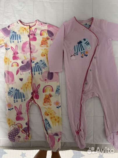 Слипы и боди для девочки 74