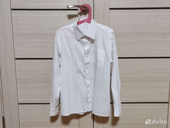 Рубашка белая, ростовка 152