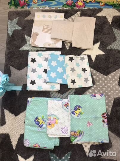 Бортики и балдахин в кроватку