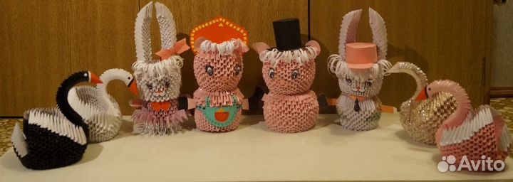 Лебедь, зайчик и свинка. Модули