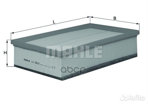 Фильтр воздушный lx3503 Mahle/Knecht
