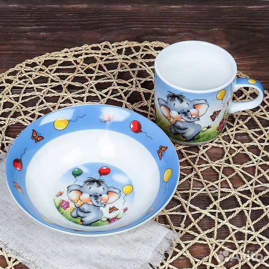Новая Детская посуда для кормления Фарфор