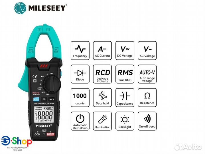 Токовые клещи + Мультиметр Mileseey MC631B