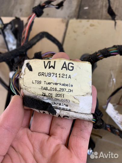 Стеклоподъемник проводка двери фольксваген Поло