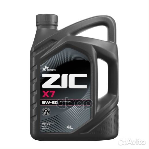 Масло моторное ZIC X7 5W-30 синтетическое 4 л