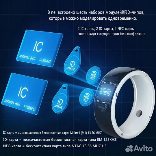 Умное кольцо jakcom R5 c NFC Mifare EM. Размер М