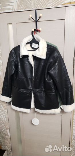 Новая кожаная куртка 44-48 на меху