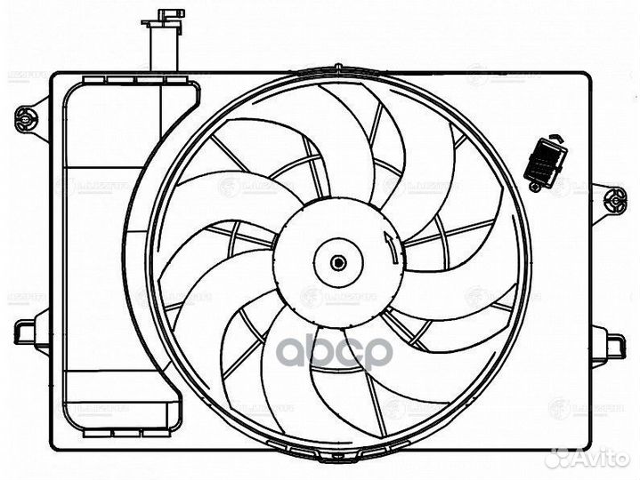 Вентилятор радиатора Hyundai Creta (21) /KIA Se