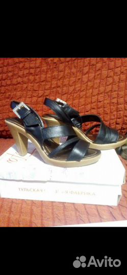 Босоножки кожа нат