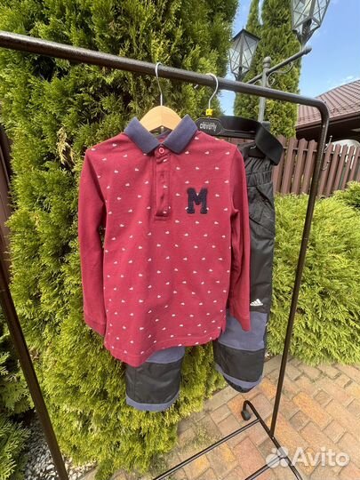 Зимние брюки adidas для мальчика размер 116