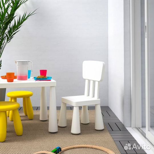 Детский стол и стул IKEA mammut Доставка по РФ
