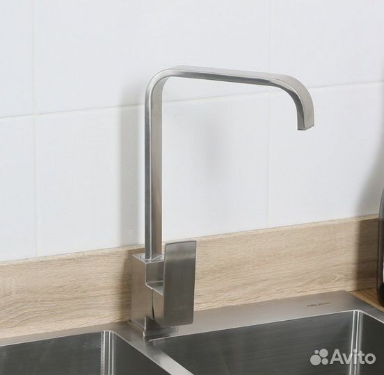 Смеситель для кухни новый нержавеющая сталь