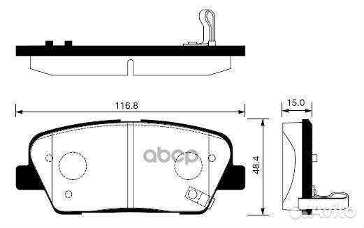 Колодки зад.KIA sorento 09 SP1247 Sangsin brake