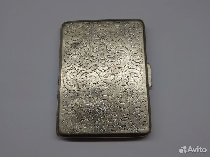 Серебряный порсигар 800проба Европа