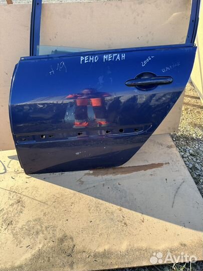 Задняя дверь Рено Меган хетч 2006г