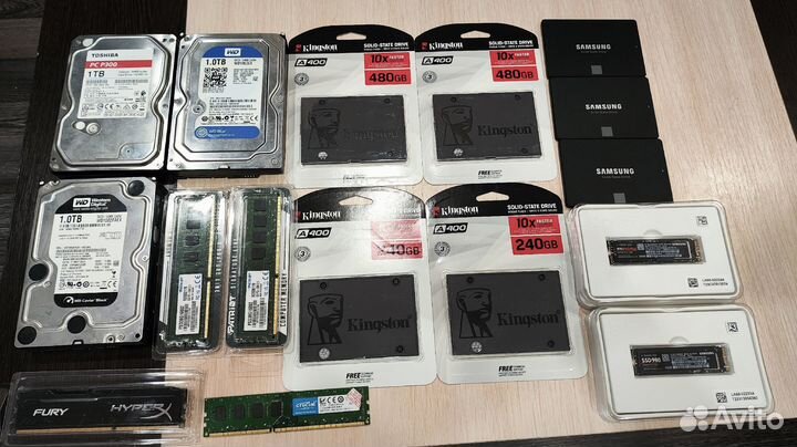 HDD, SSD диски новые и б\у