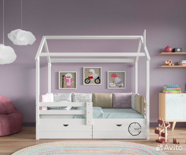 Детская кровать с крышей