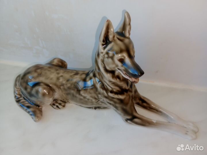 Статуэтка немецкая овчарка Винтаж гдр