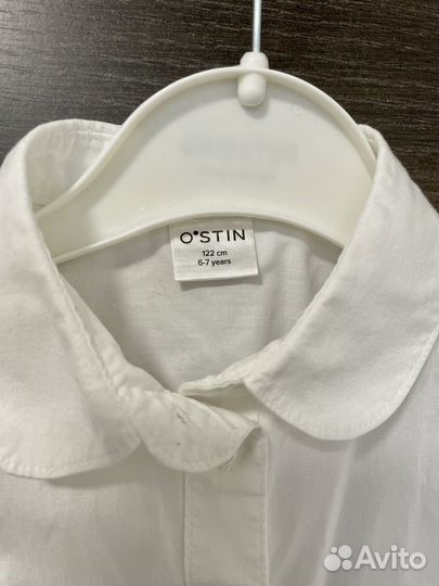 Блузки на девочку 122 белые