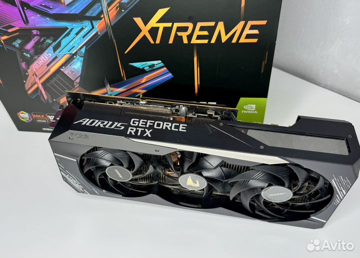 Видеокарта asus aorus GeForce RTX 3080Ti xtreme 12