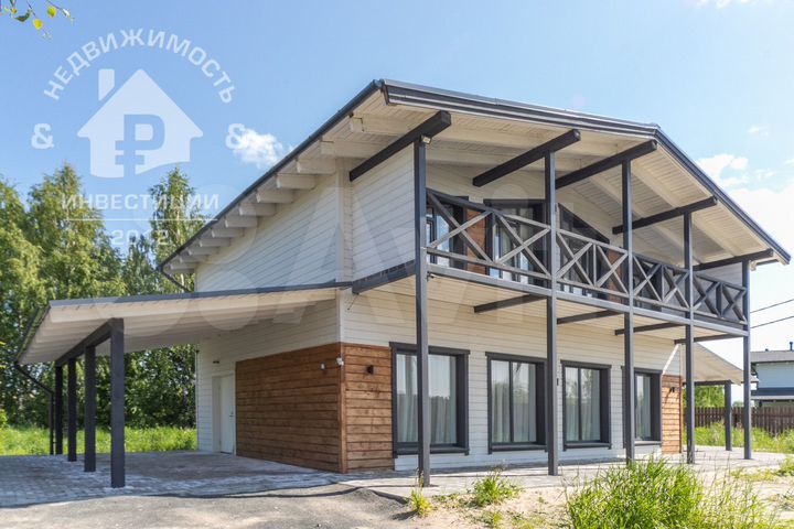 Коттедж 188 м² на участке 7,5 сот.