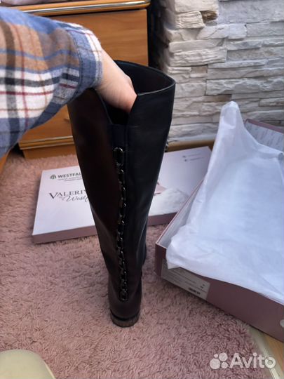 Сапоги женские натуральная кожа 39