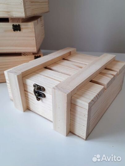 Деревянный ящик, коробка для подарка, шкатулка