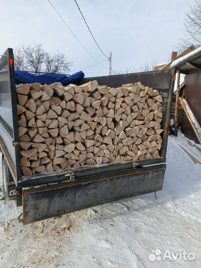 Дрова берёзовые колотые горбыль пиленный
