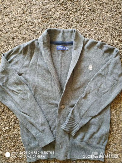 Кардиган серый 128р