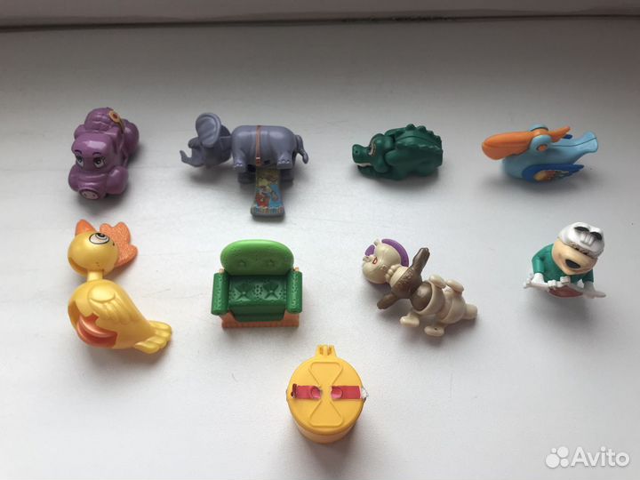 Игрушки из киндера 90-х, много разных
