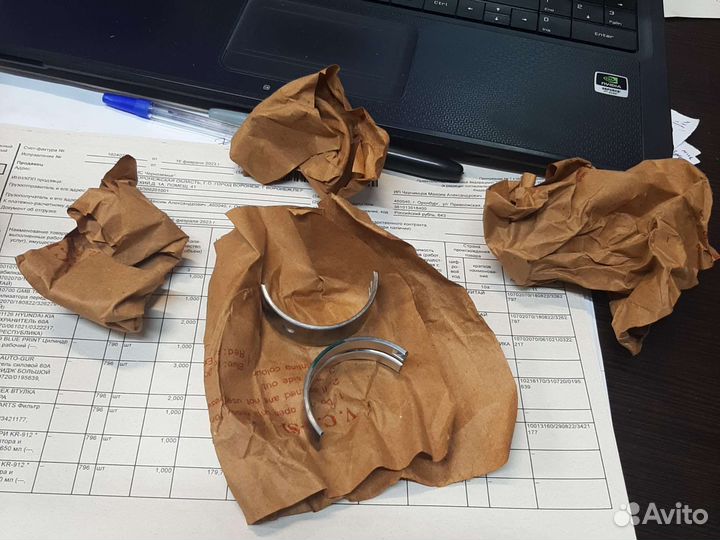 Коренные вкладыши STD aveo, matiz