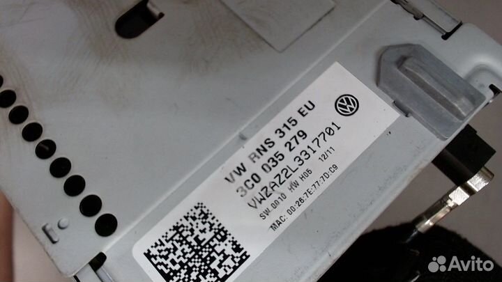 Магнитола Volkswagen Passat 7, 2011