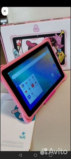 Детский Планшет Розовый с Сим-Картой