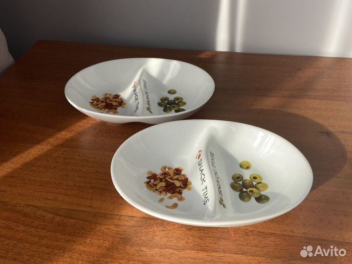 Менажница керамика тарелка для закусок 2 шт