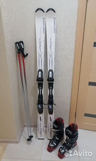Fischer комплект лыжи+ботинки
