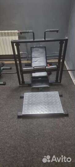 Ягодичный тренажер, верт. и горизонт.Блок, гакк