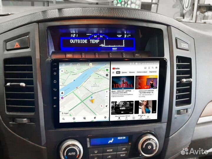 Магнитола Митсубиси Паджеро - С навигацией