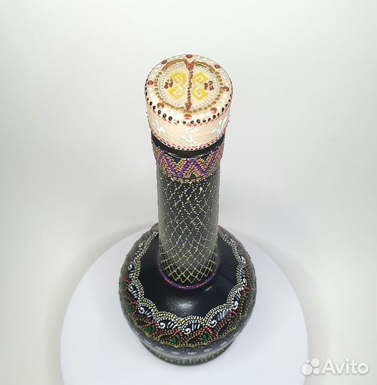 Декоративная бутылка / 0.5 л / ручная работа