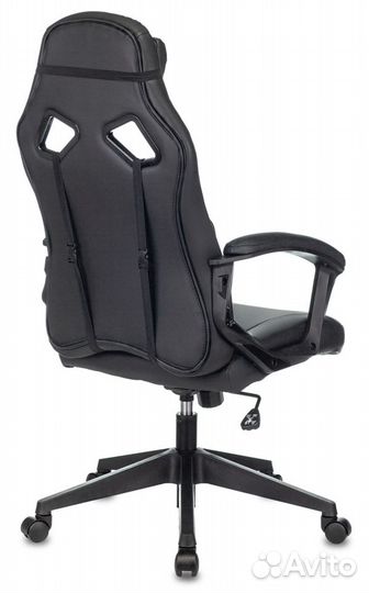 Кресло игровое Zombie driver черный/желтый искусст